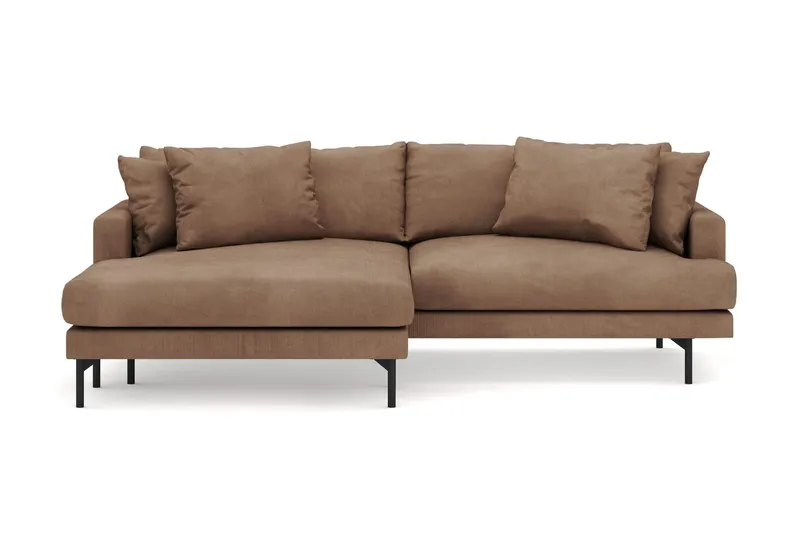 Menard 4-sits Vänstervänd L-formad Divansoffa i Manchester - Brun (Art.nr 3098213) — Brun
