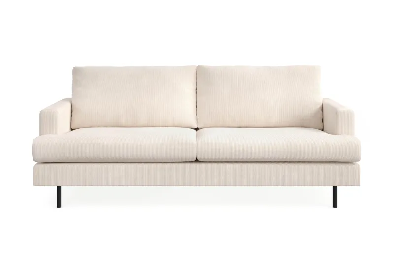 Menard Compact 3-sits Manchestersoffa - Beige — Beige