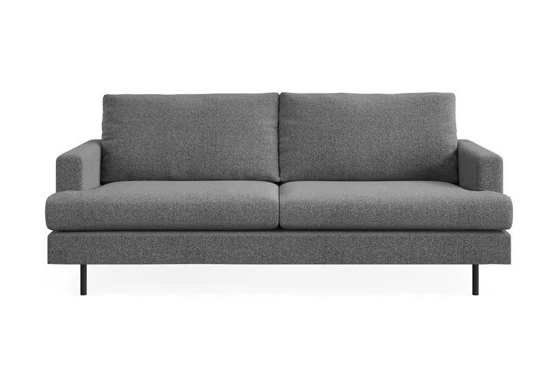 Menard Compact 3-sits Tygsoffa - Mörkgrå — Mörkgrå
