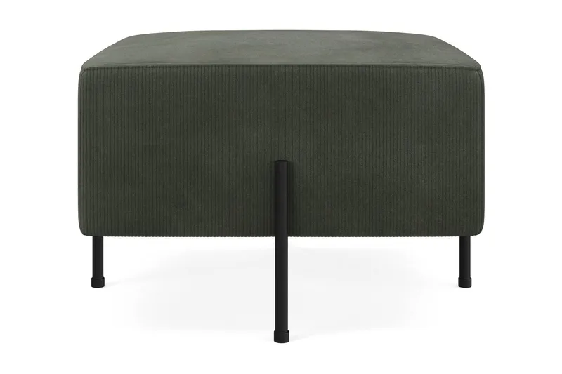 Menard Compact Sittpuff 60 cm Kvadratisk - Mörkgrön — Mörkgrön