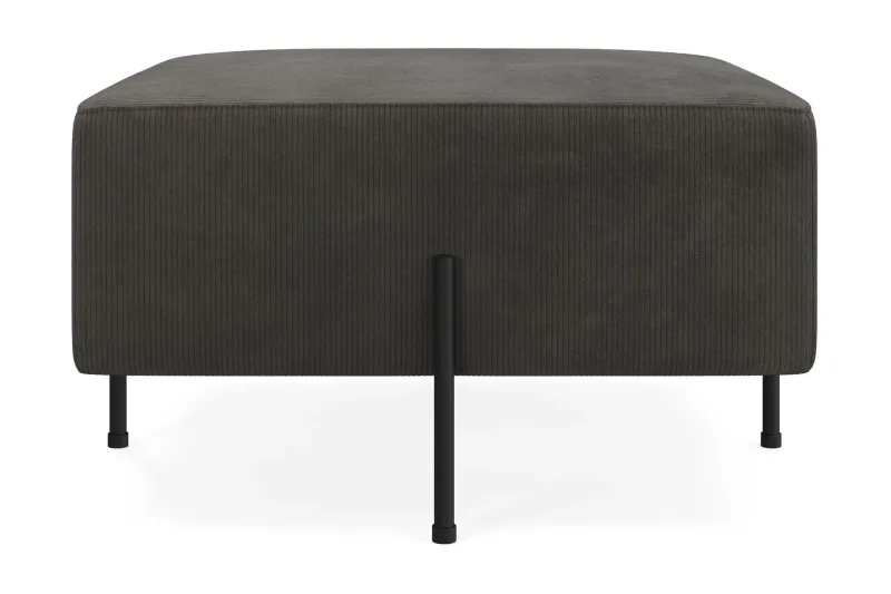 Menard Compact Sittpuff 70 cm Kvadratisk - Mörkgrå (Art.nr 1782528) — Mörkgrå