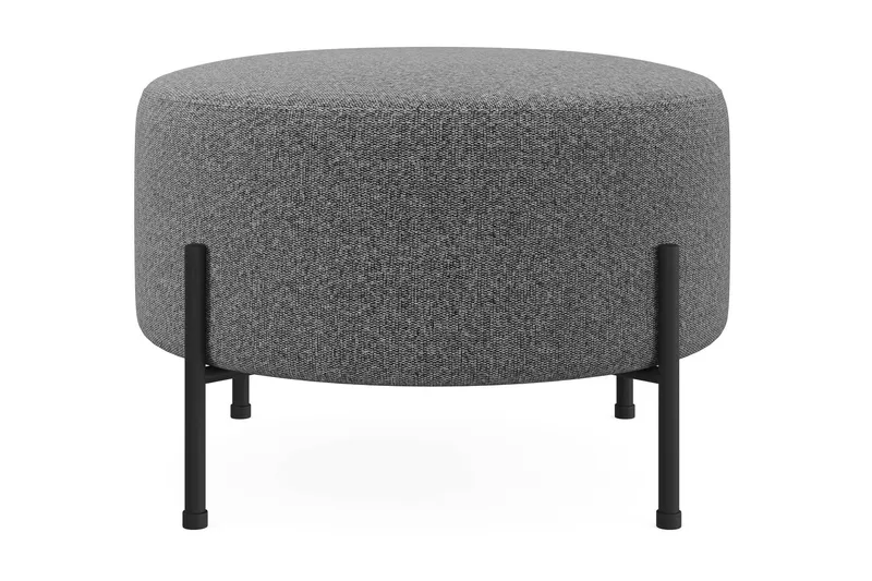 Menard Compact Sittpuff Rund 60 cm - Mörkgrå — Mörkgrå