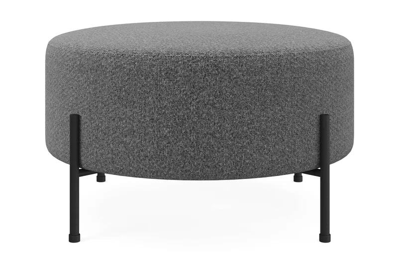 Menard Compact Sittpuff Rund 70 cm - Mörkgrå — Mörkgrå