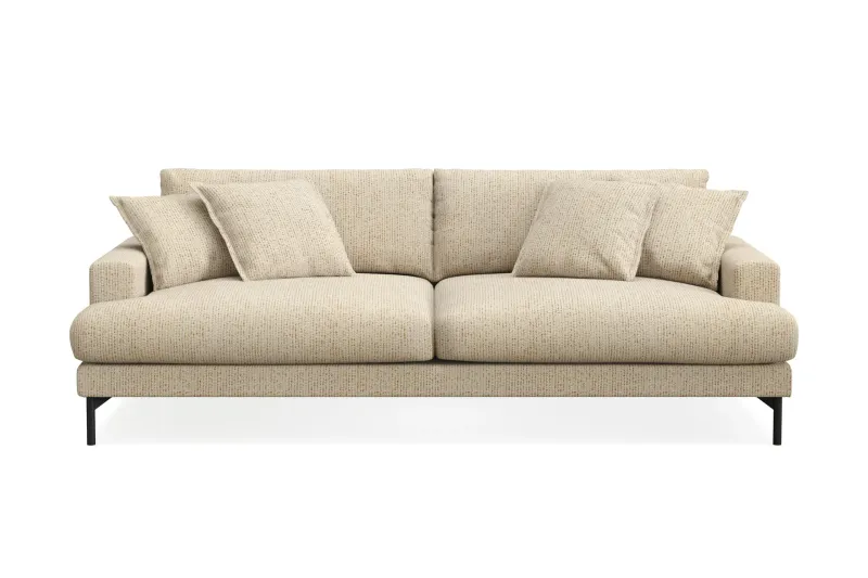 Menard Premium 4-sits Djup Soffa i Chenille - Beige — Beige