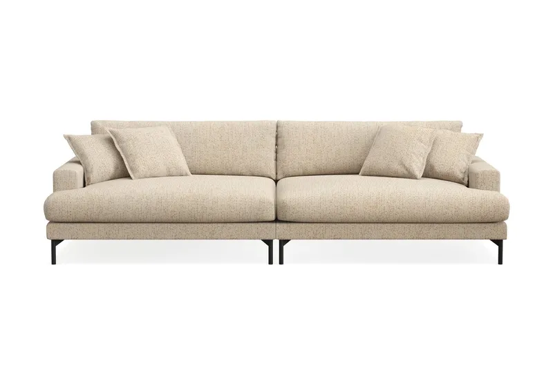 Menard Premium 5-sits Djup Soffa i Chenille - Beige — Beige