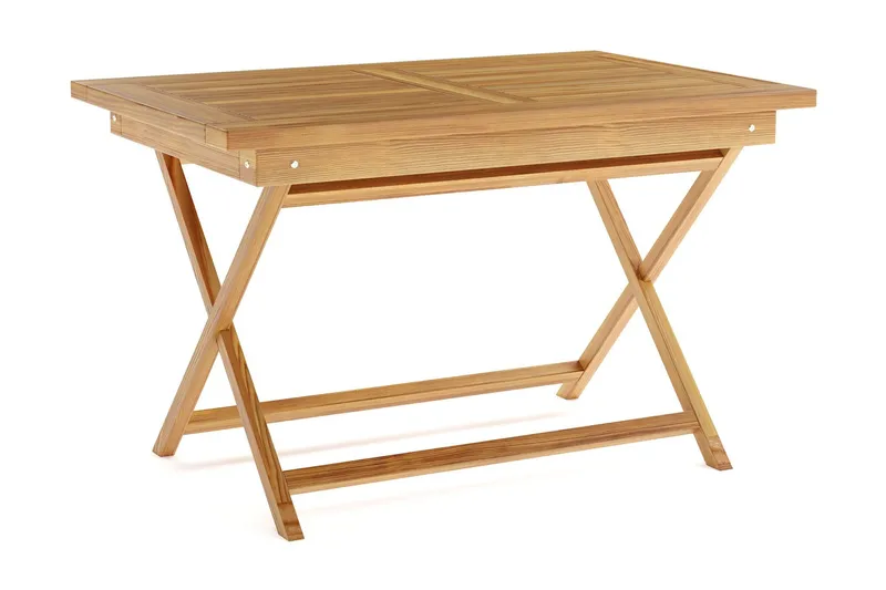 Menorca Litet Rektangulärt Matbord i trä Utomhus 80x120 cm - Trä/Natur — Comfort Garden