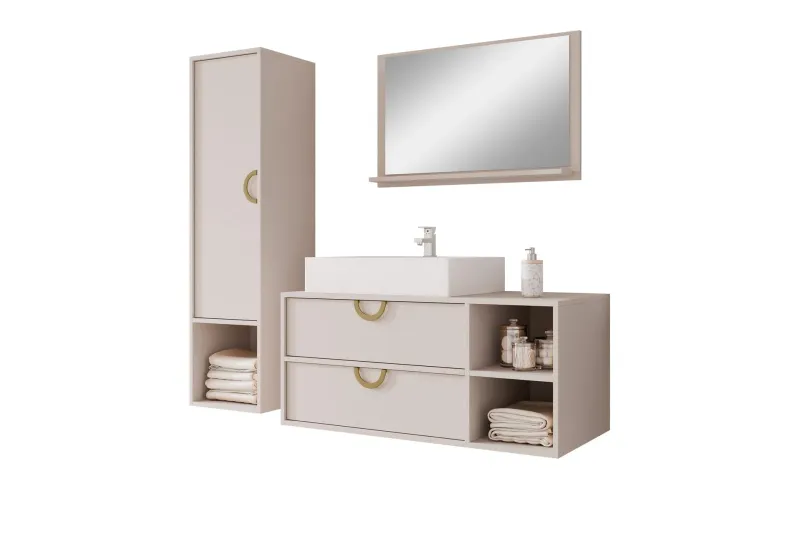 Merlinor Möbelset för Badrum - Beige (Art.nr 3115976) — Beige