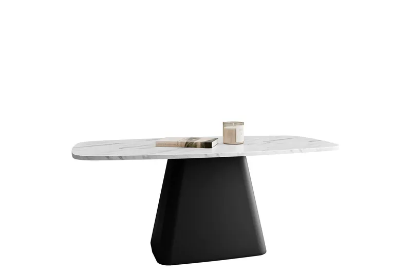 Meylor Soffbord 120 cm - Vit/Svart (Art.nr 3116123) — Vit/Svart