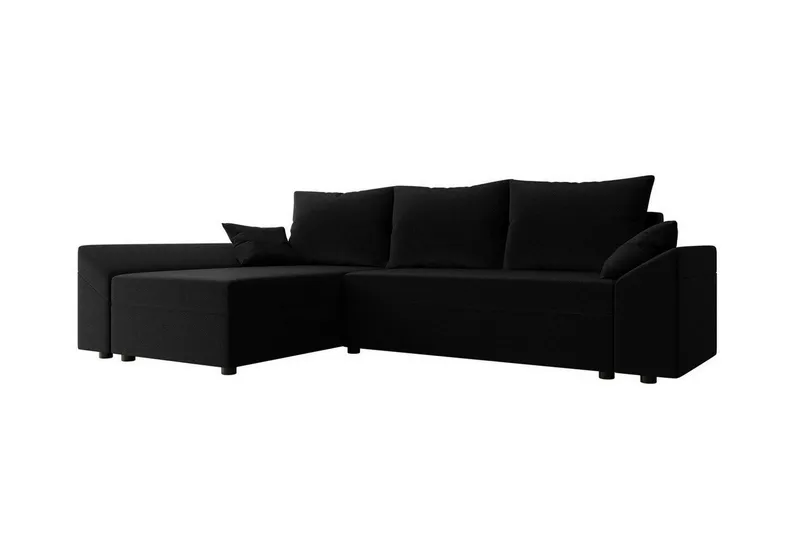 Midfeld 3-sits Hörnbäddsoffa Black