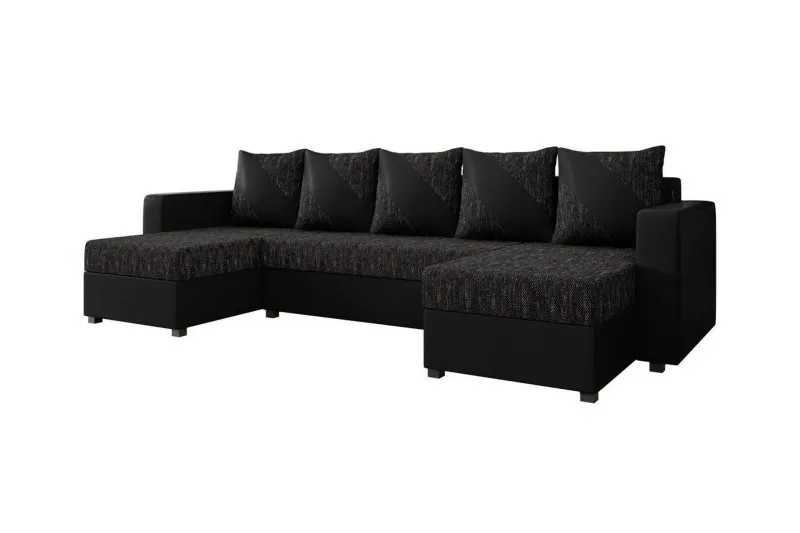 Midfeld 4-sits Hörnbäddsoffa Black (Art.nr 3020661)