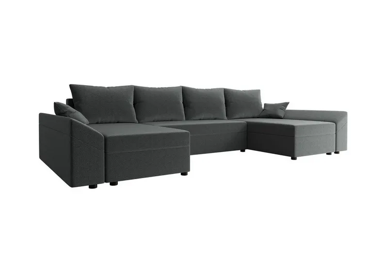 Midfeld 4-sits Hörnbäddsoffa Dark grey