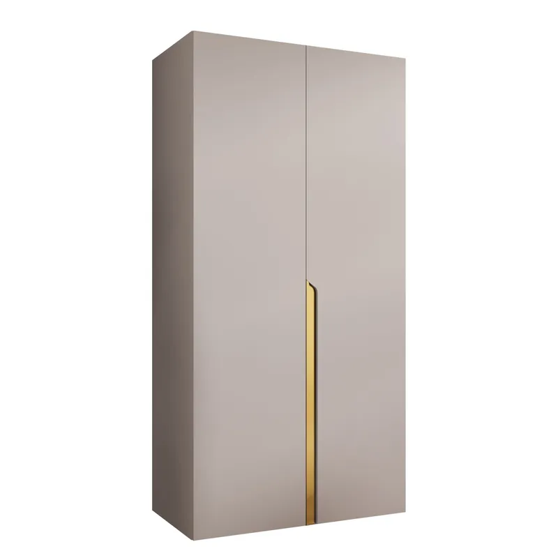 Milias Garderob 100x202 cm - beige, guld — beige, guld