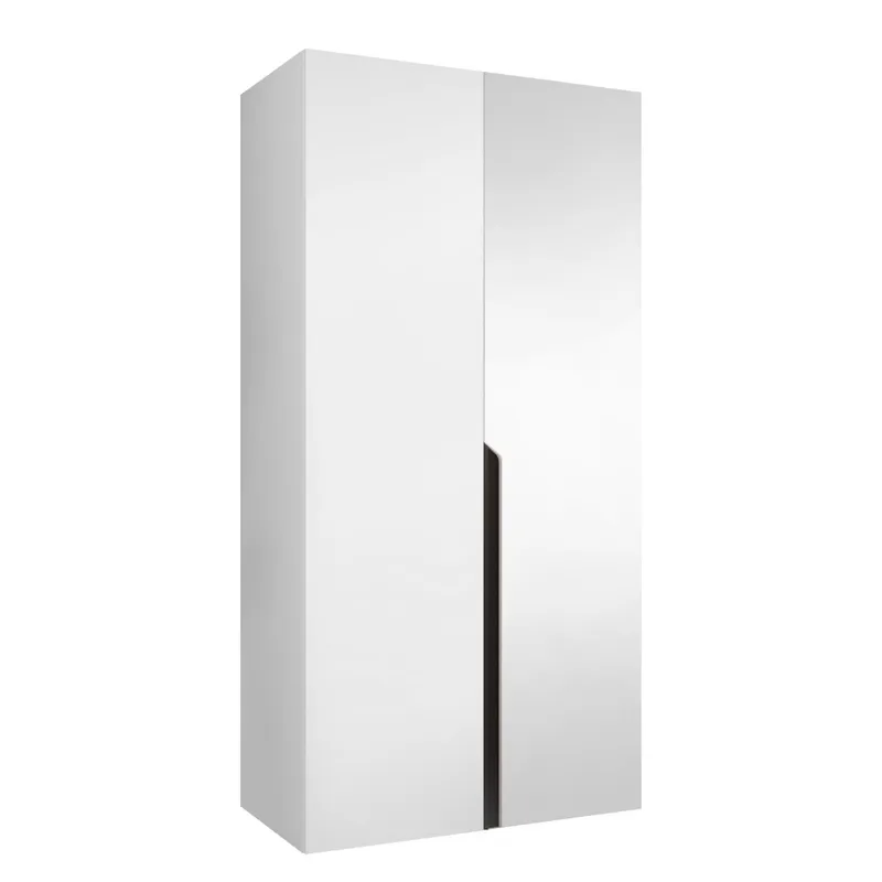 Milias Garderob med spegel 100x202 cm - vit (Art.nr 3434018) — vit