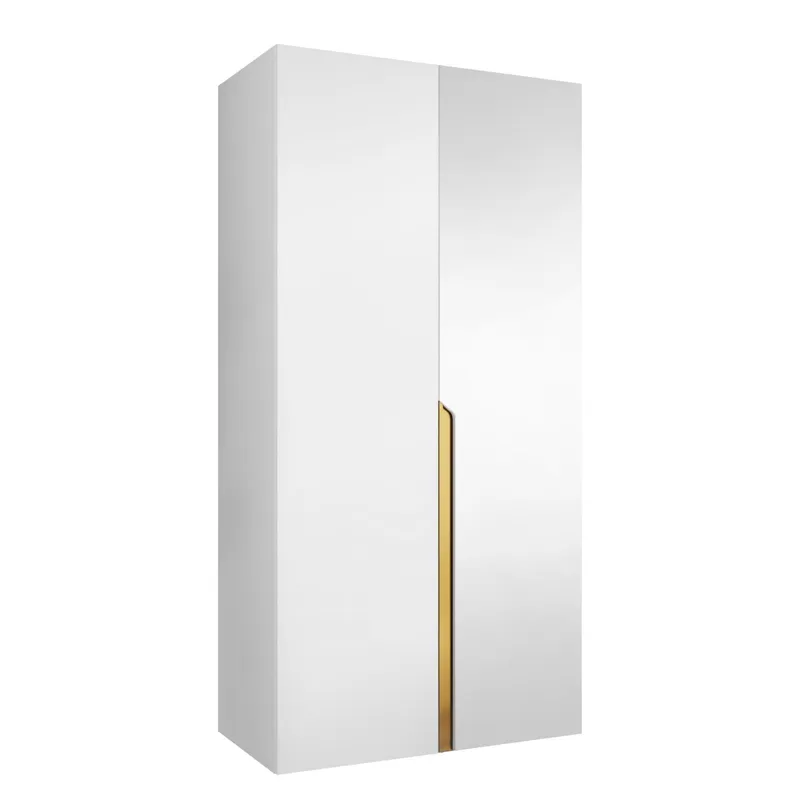 Milias Garderob med spegel 100x202 cm - vit (Art.nr 3434015) — vit