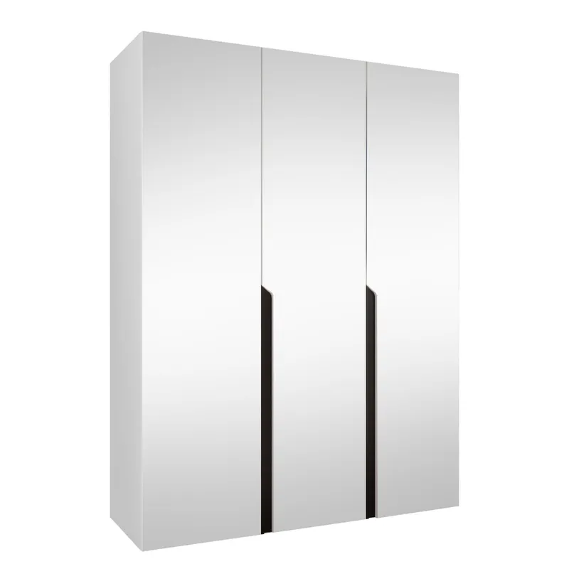 Milias Garderob med spegel 150x202 cm - vit (Art.nr 3434053) — vit