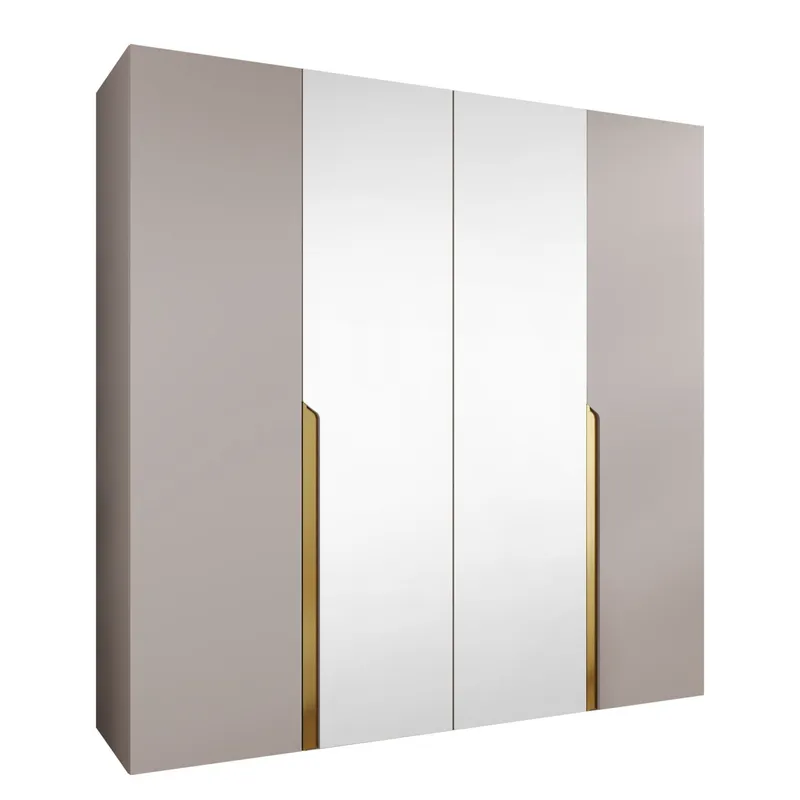 Milias Garderob med spegel 200x202 cm - beige (Art.nr 3434030) — beige