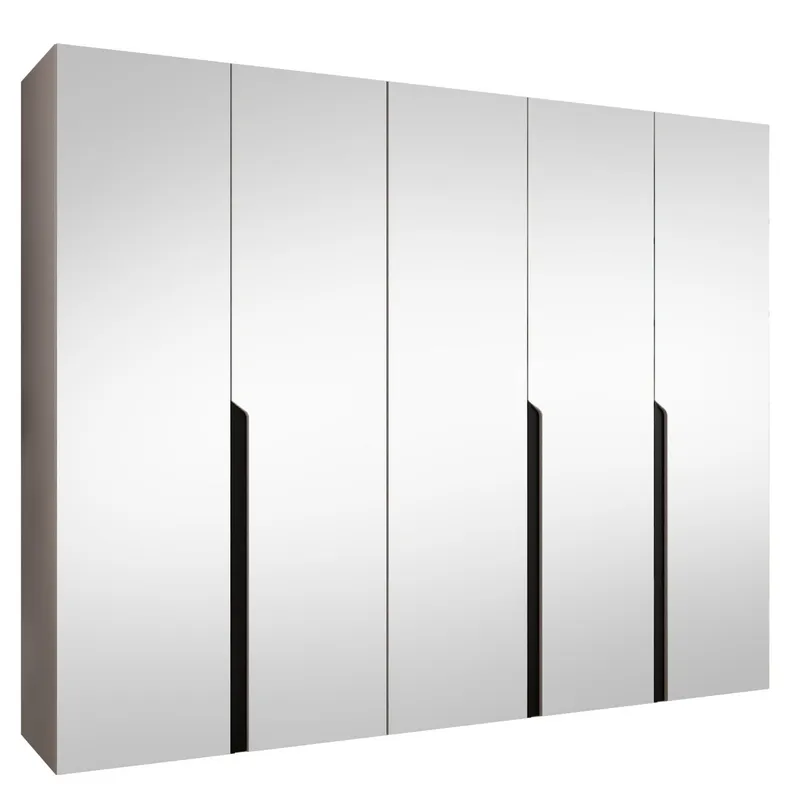 Milias Garderob med spegel 250x202 cm - beige (Art.nr 3434063) — beige