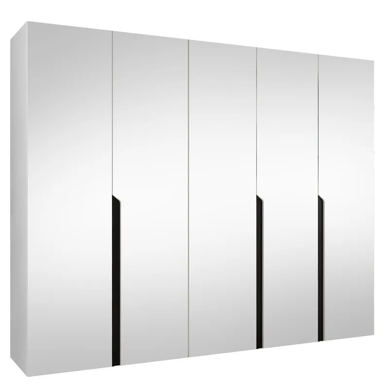 Milias Garderob med spegel 250x202 cm - vit (Art.nr 3434062) — vit
