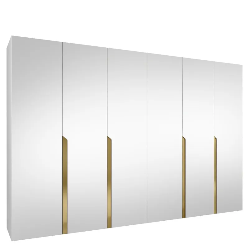 Milias Garderob med spegel 300x202 cm - vit (Art.nr 3434071) — vit