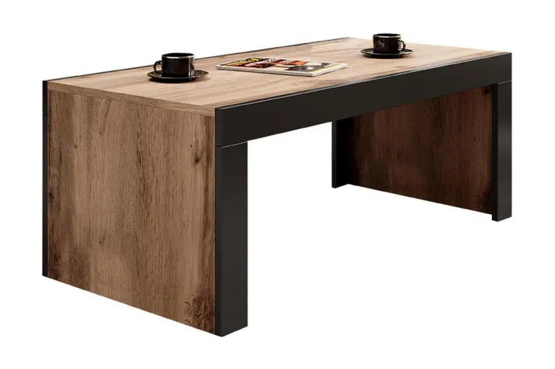 Milias Soffbord 120 cm - Natur/Svart — Natur/Svart