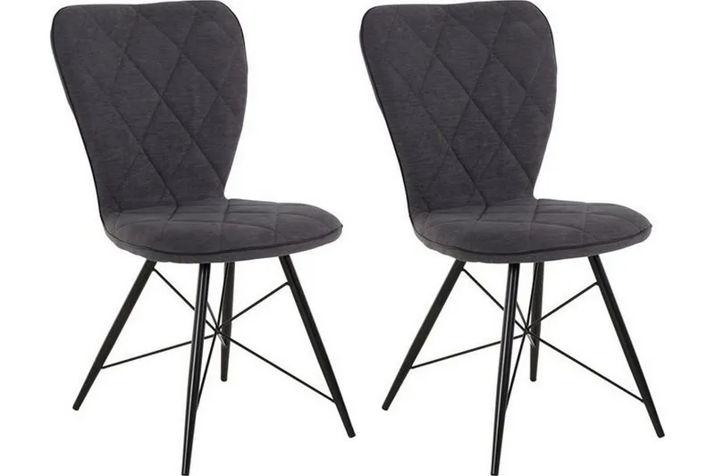 Mimia Matstol 2-pack - Antracit — Loft24