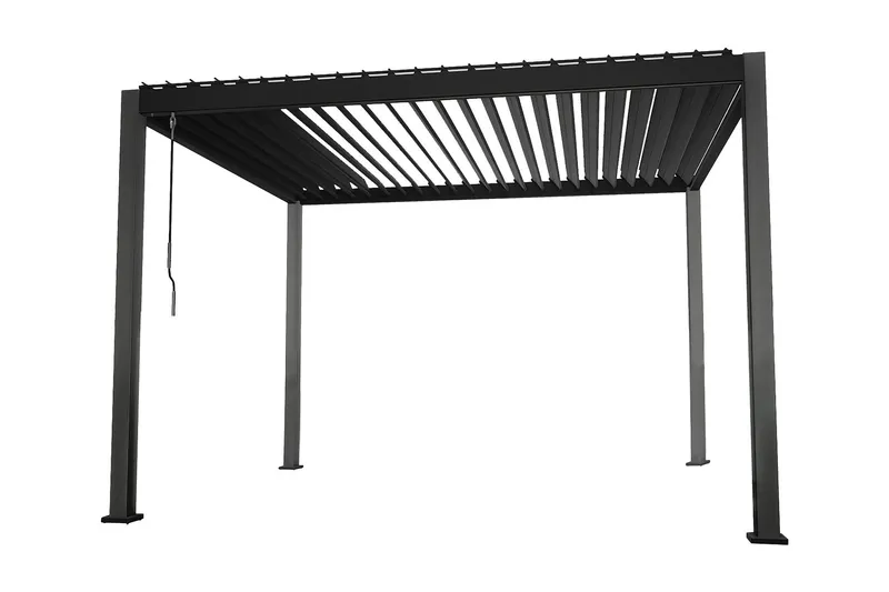 Mirador Paviljong utan Väggar 300x300x250 cm - Mörkgrå — Mörkgrå