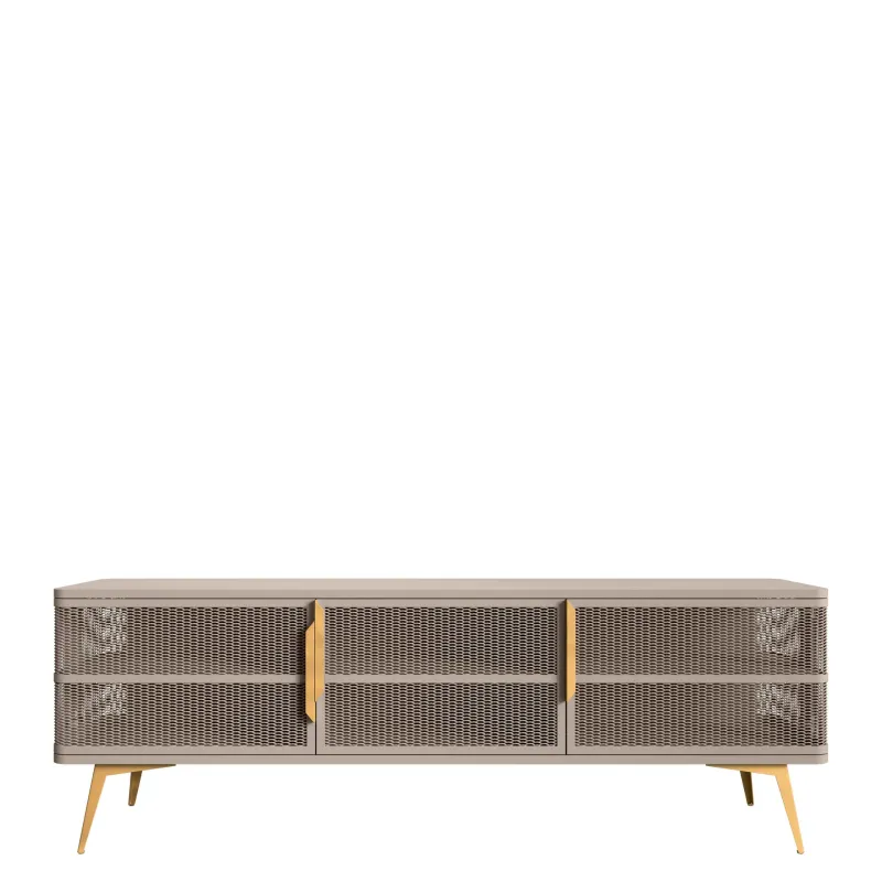 Mireva Tv-bänk 180 cm - beige, guld — beige, guld