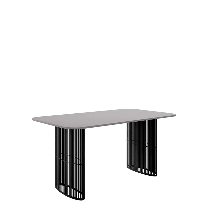 Mirion Matbord förlängningsbart 160-236 cm - Svart, grå — Svart, grå
