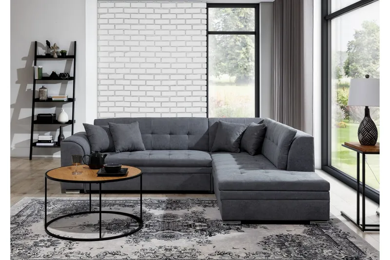 Moclino Soffa med Schäslong Höger - Grå (Art.nr 1026464) — Grå