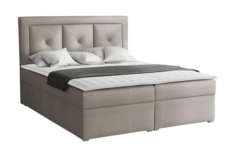 Moden Kontinentalsäng 180x215cm - Beige/Grå — Beige/Grå