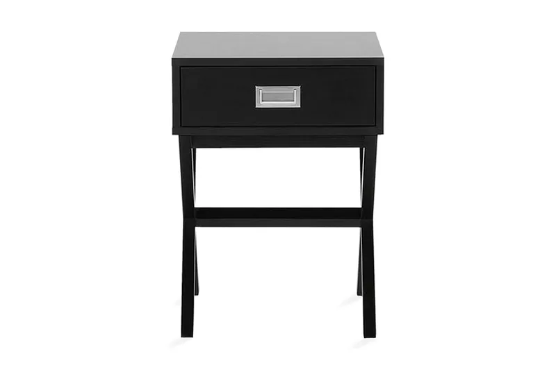 Mondejar Sängbord 40 cm med Förvaring Låda - Svart — Svart