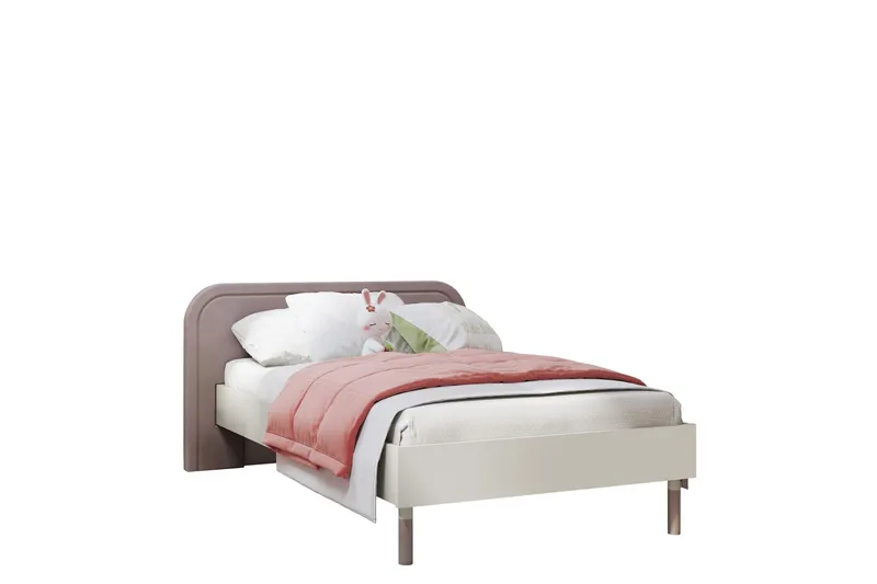 Monfort Sängram 90x200 cm - Beige/Rosa — Beige/Rosa