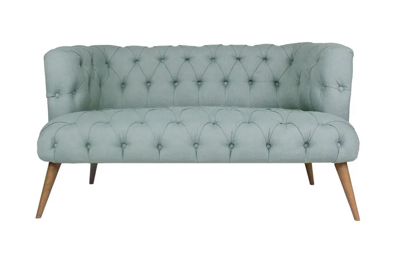 Monroew 2-sits Soffa - Indigoblå/Natur — Indigoblå/Natur