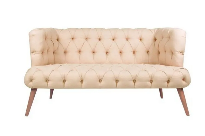 Monroew 2-sits Soffa - Krämvit/Natur — Krämvit/Natur