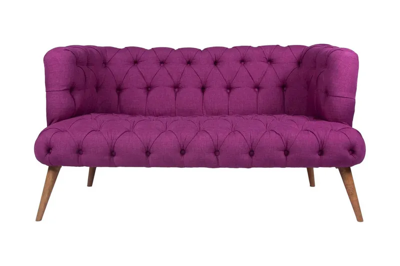 Monroew 2-sits Soffa - Lila/Natur — Lila/Natur