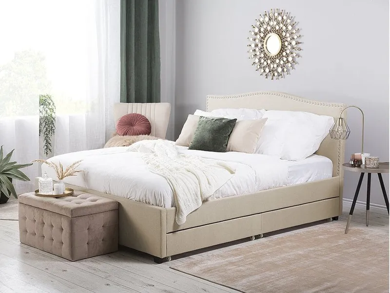 Montpellier Dubbelsäng 180\|200 cm - Beige — Bedly