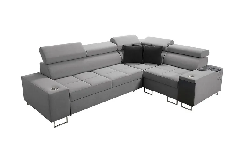 Morenia 3-sits Hörnbäddsoffa Universal - Ljusgrå — Ljusgrå