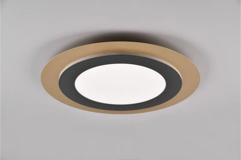 Morgan LED Plafond 45 cm mattsvart/ guld - Matt svart/Guld — Trio Lighting