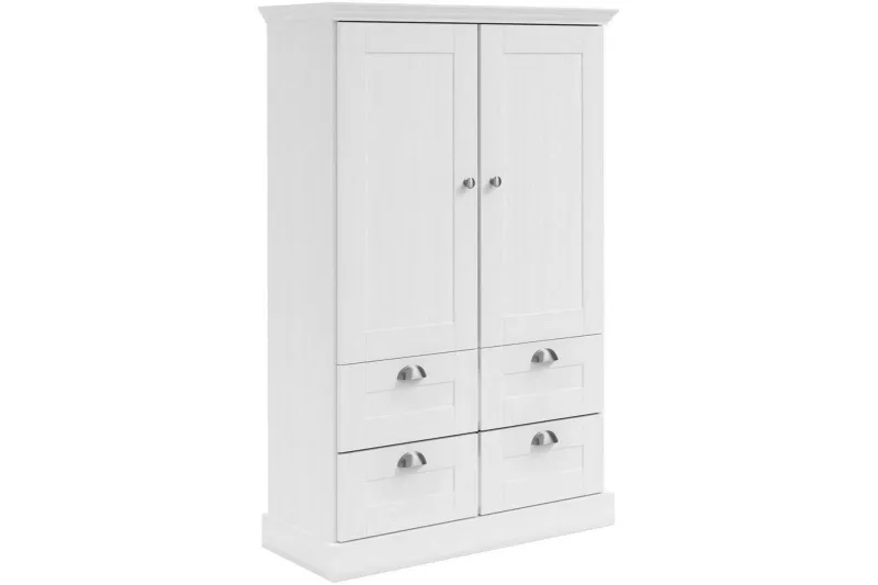 Motala Garderob 83x130 cm - Vit — Loft24