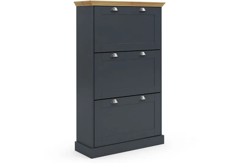 Motala Skoskåp 80x132 cm - Grå — Loft24