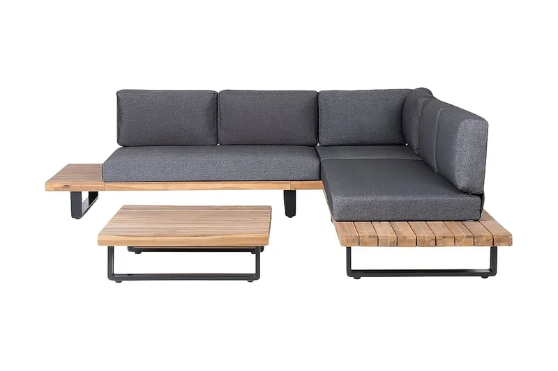 Mykonos Loungegrupp Utomhus 256 cm - Trä/Natur — Trä/Natur