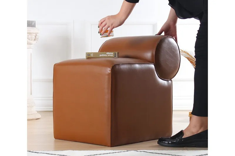 Nahar Sittpuff 45 cm - Brun — Brun