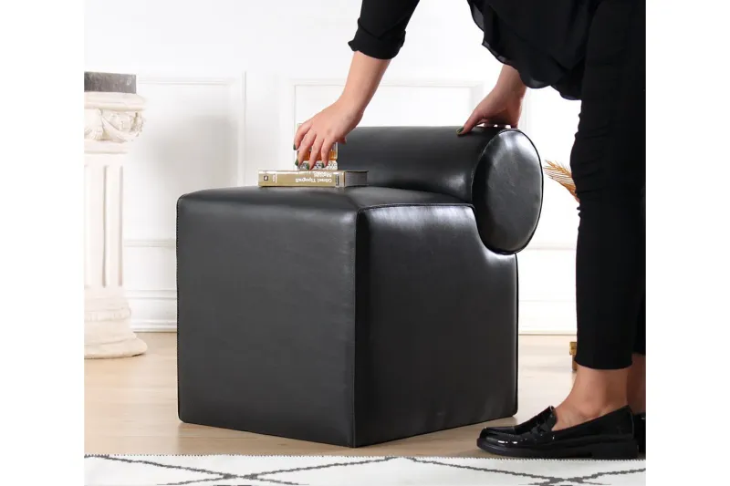 Nahar Sittpuff 45 cm - Svart — Svart
