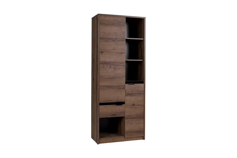 Najera Bokhylla 80 cm - Svart/Trä — Scandinavian Choice