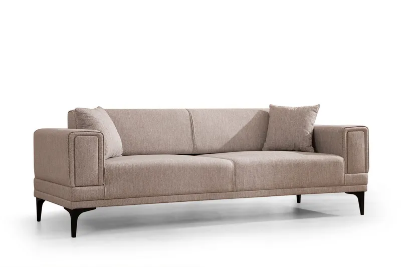 Naoko 3-sits Bäddsoffa - Ljusbrun — Ljusbrun