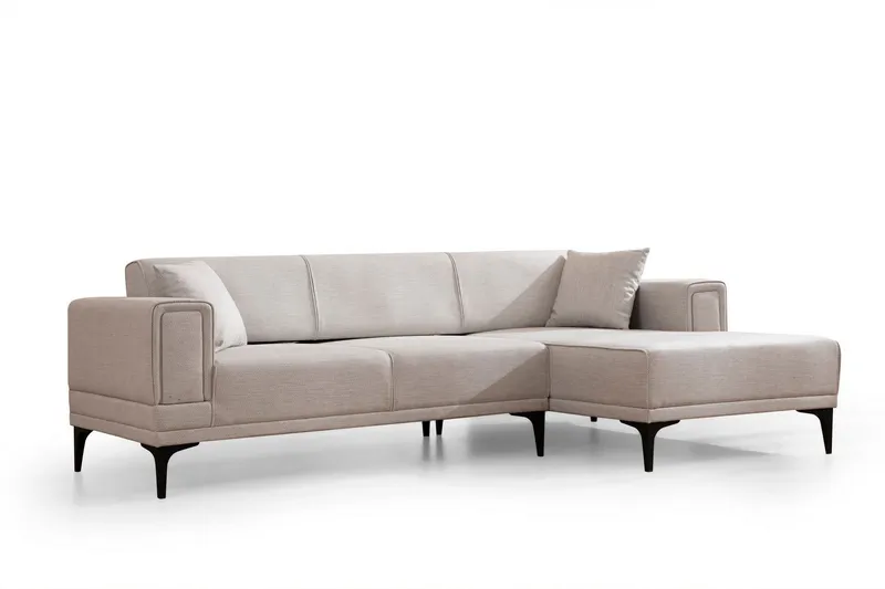Naoko Bäddsoffa med divan - Beige (Art.nr 3054770) — Beige