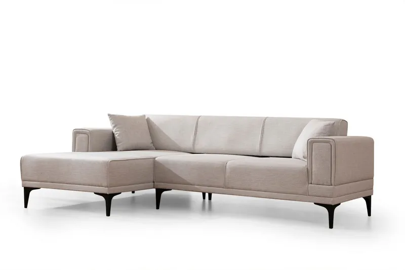 Naoko Bäddsoffa med divan - Beige (Art.nr 3054764) — Beige