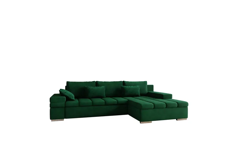 Naoma Bäddsoffa med Divan 4-sits - Grön (Art.nr 3116342) — Grön