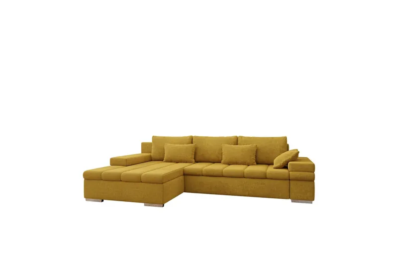 Naoma Bäddsoffa med Divan 4-sits - Gul (Art.nr 3116263) — Gul