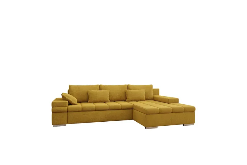 Naoma Bäddsoffa med Divan 4-sits - Gul (Art.nr 3116261) — Gul